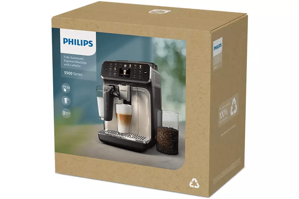 PHILIPS EP5546/70 Automatinis kavos aparatas Juodas 4 vartotojų profiliai